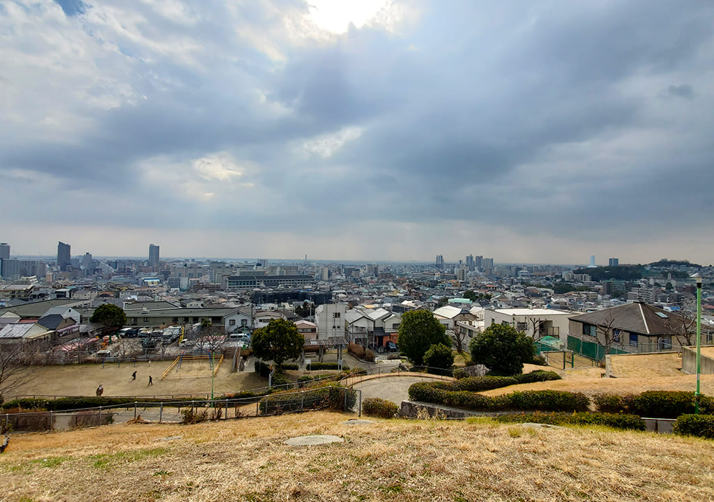 眺望の良い絶景が見られる長田区の大丸山公園の写真