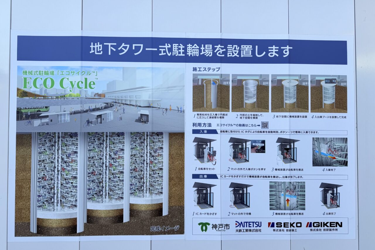 2026.5神戸駅駐輪場2